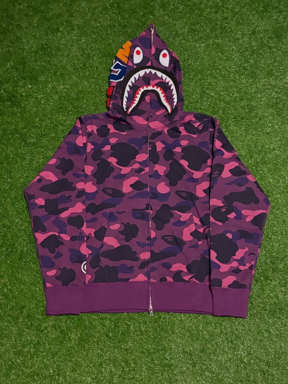 Purple Bape Zip Up